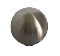 Zinc alloy Nickel effect Round Cabinet Knob (Dia)31mm