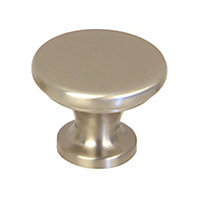 Zinc alloy Nickel effect Round Cabinet Knob (Dia)37.1mm