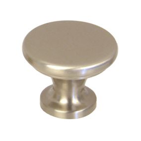 Zinc alloy Nickel effect Round Cabinet Knob (Dia)37.1mm