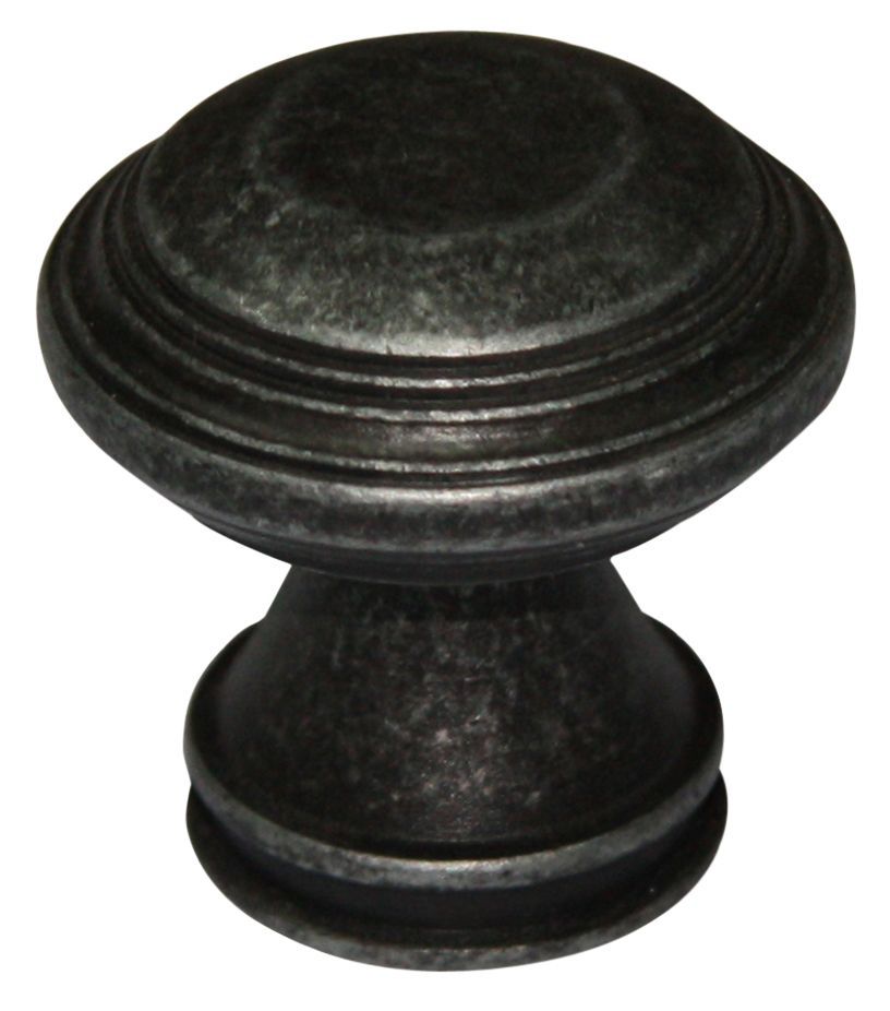 Zinc alloy Pewter effect Round Furniture Knob (Dia)32mm
