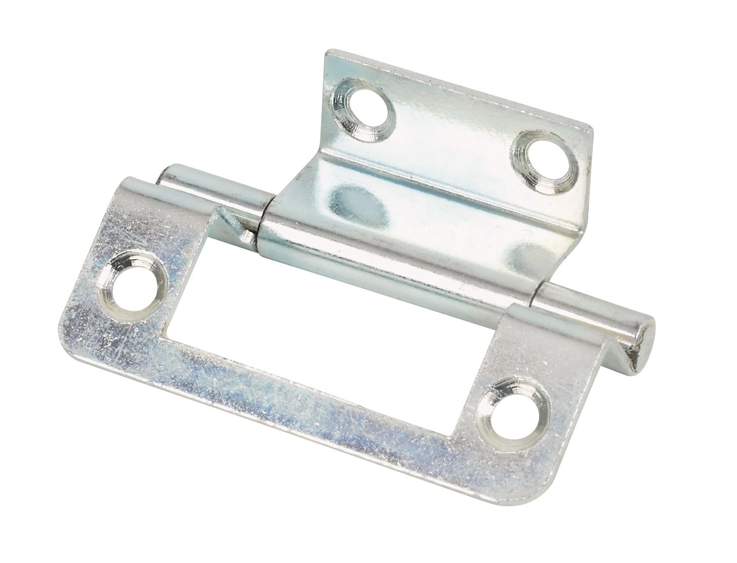 Zinc effect Steel Double-cranked Door hinge 14954 (L)50mm (W)35mm, Pack of 2