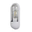 Zinc Kerry Fixed Matt White Mains-powered LED Outdoor Contemporary ON/OFF Wall light (Dia)10cm