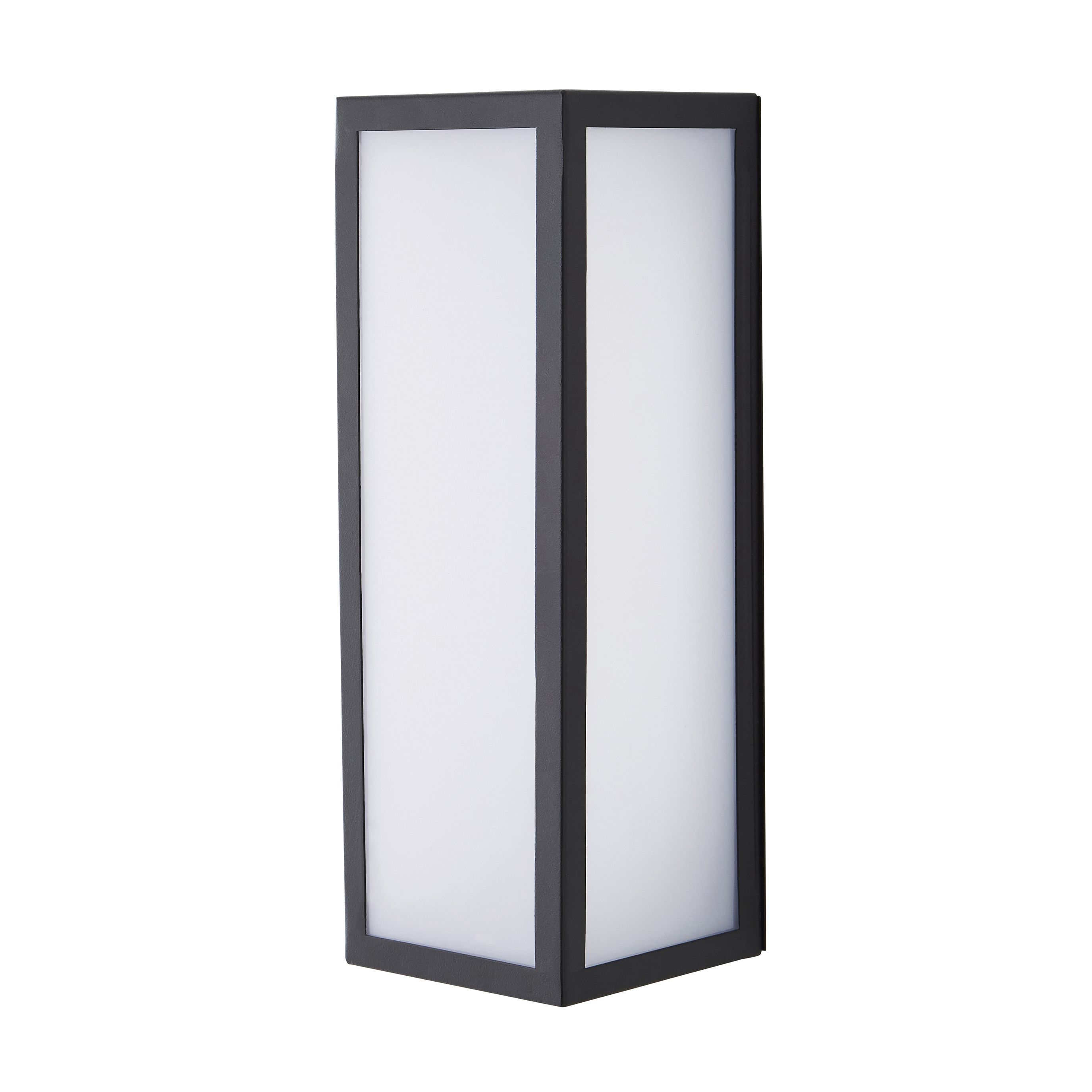 Zinc Kildare Integrated LED Outdoor Matt black Wall light - 3