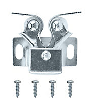 Zinc-plated Carbon steel Double roller catch