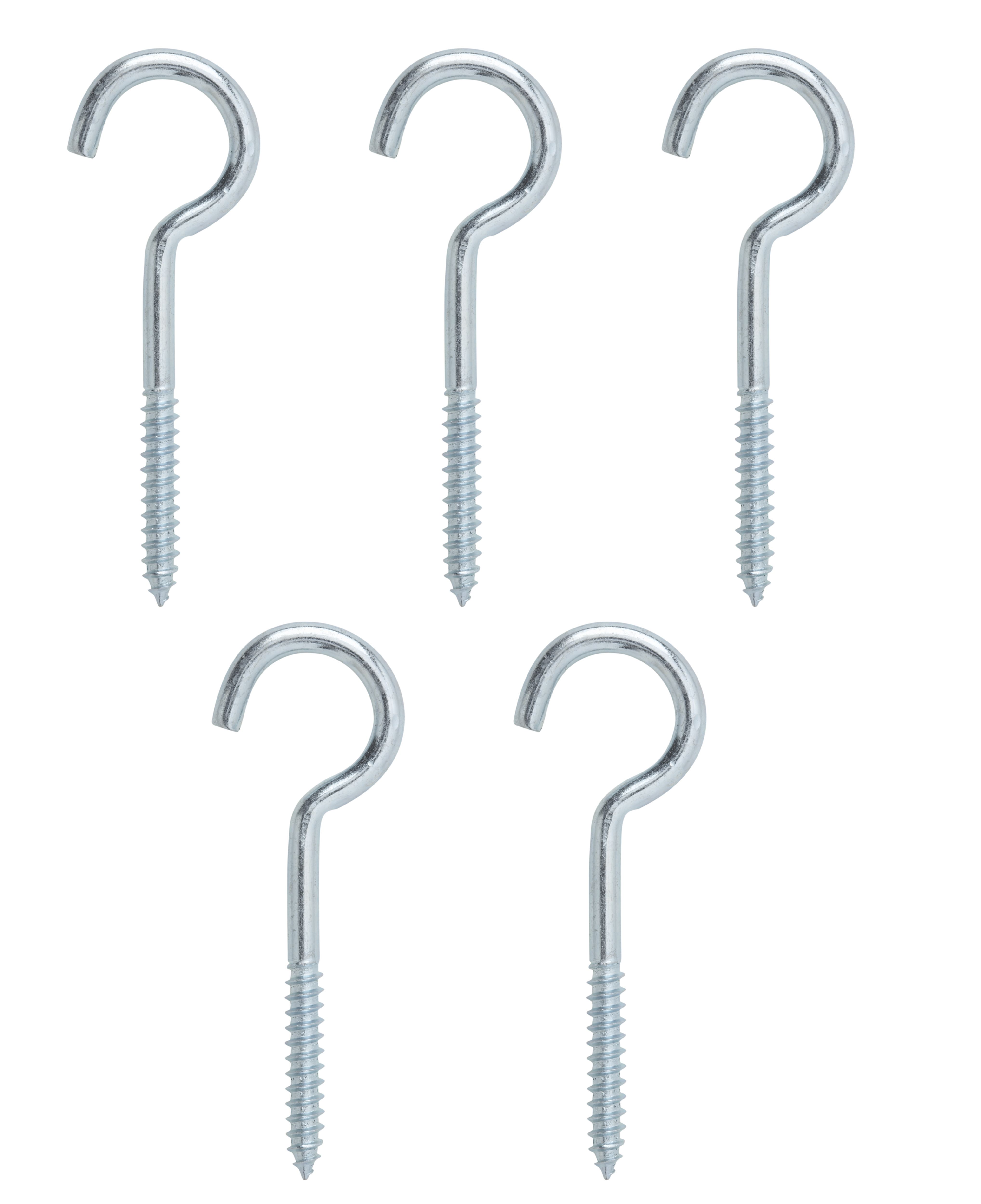 Zinc-plated Large Cup hook (L)60mm, Pack of 10