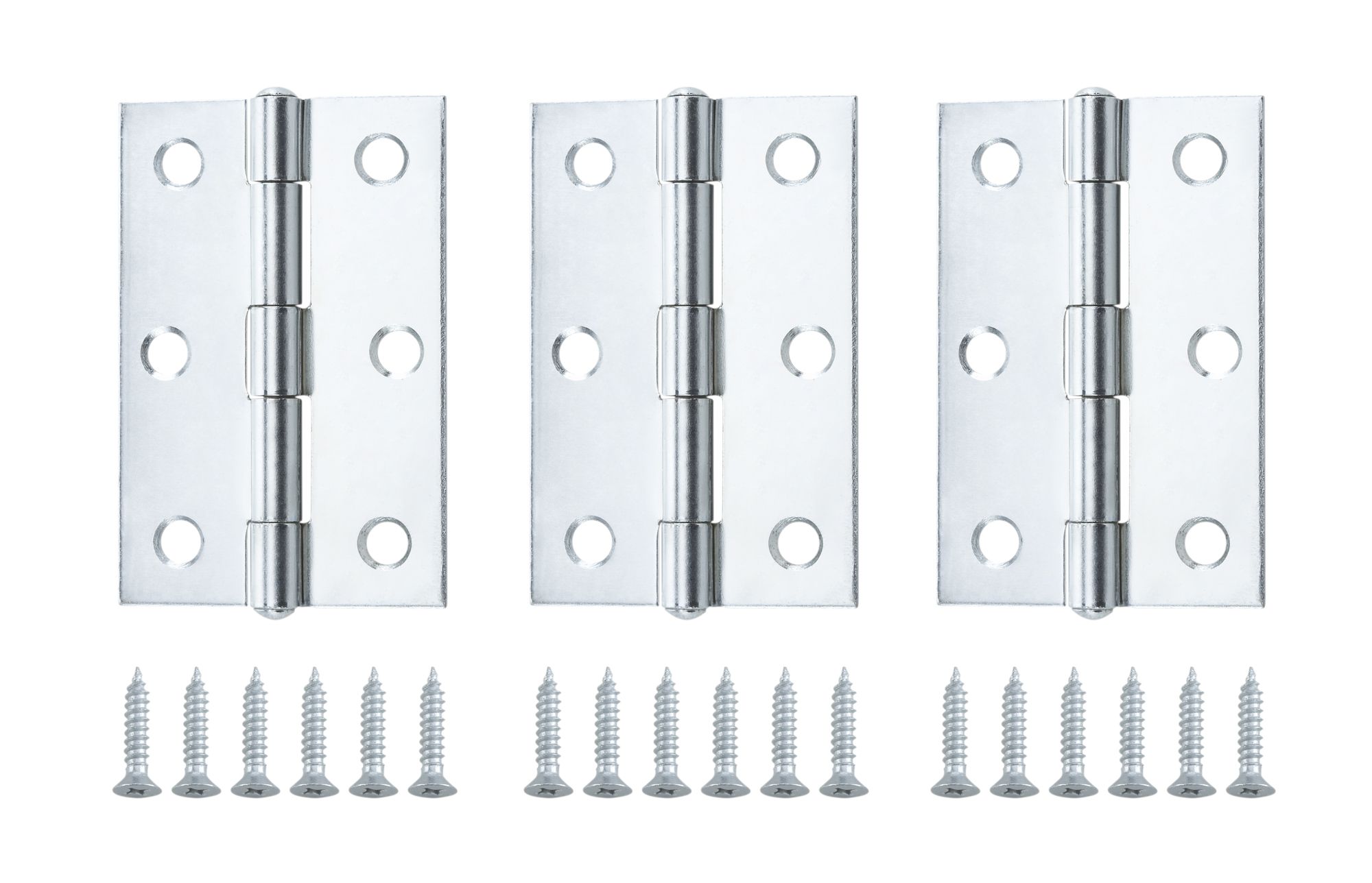Zinc-plated Metal Butt Door hinge N174 (L)75mm