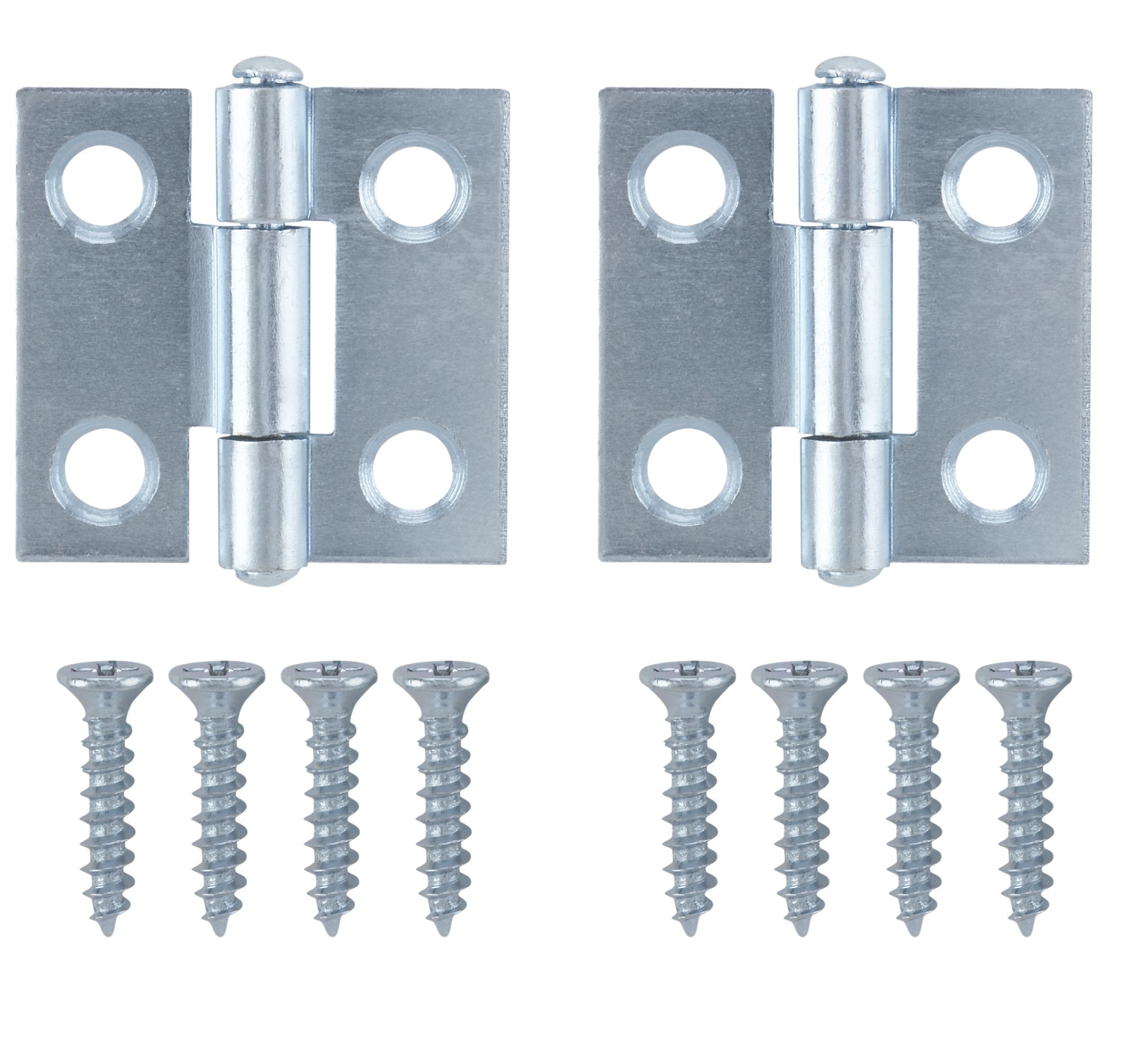 Zinc-plated Metal Butt Door hinge NO87 (L)25mm (W)25mm