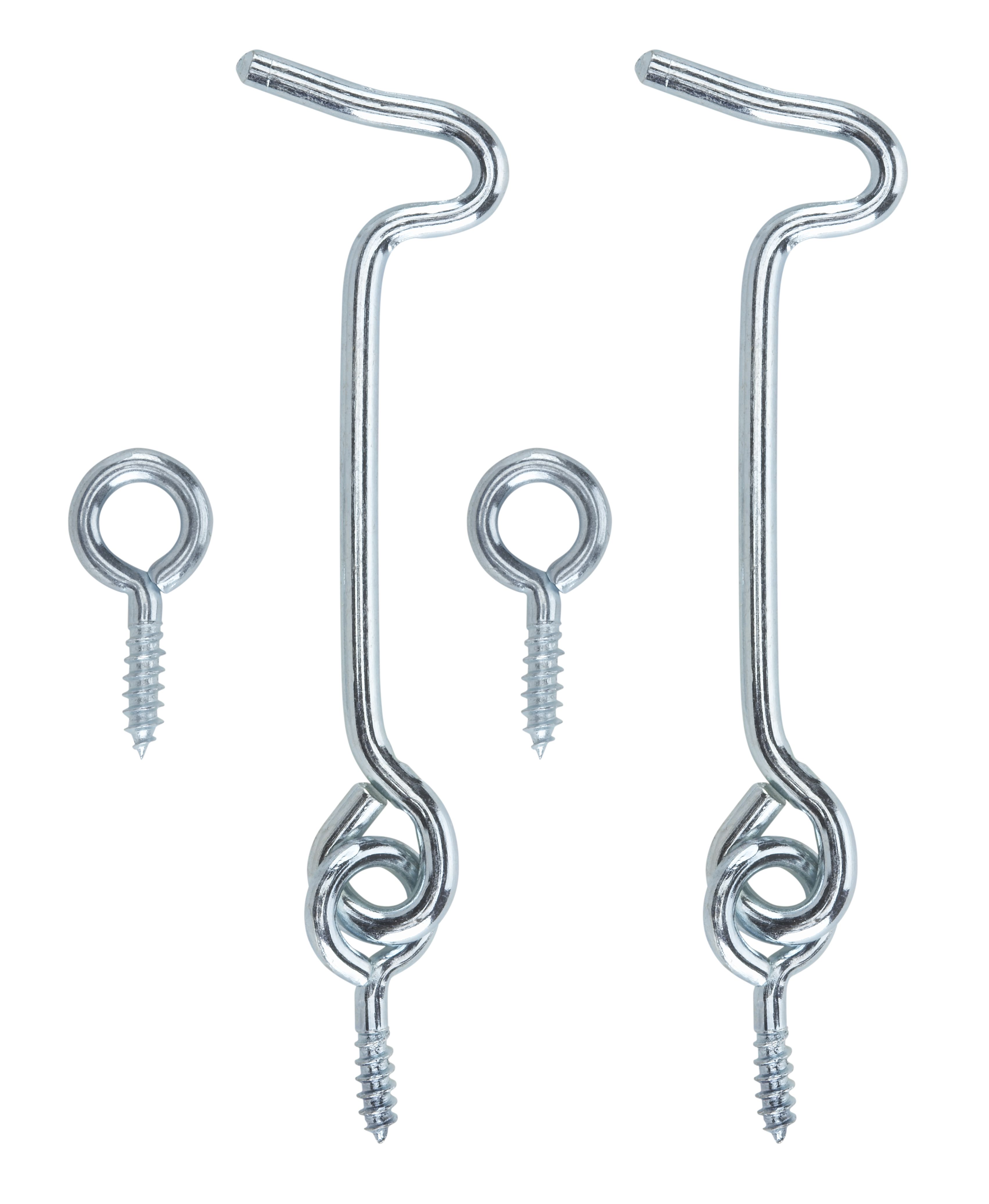 Zinc-plated Gate hook & eye (L)75mm