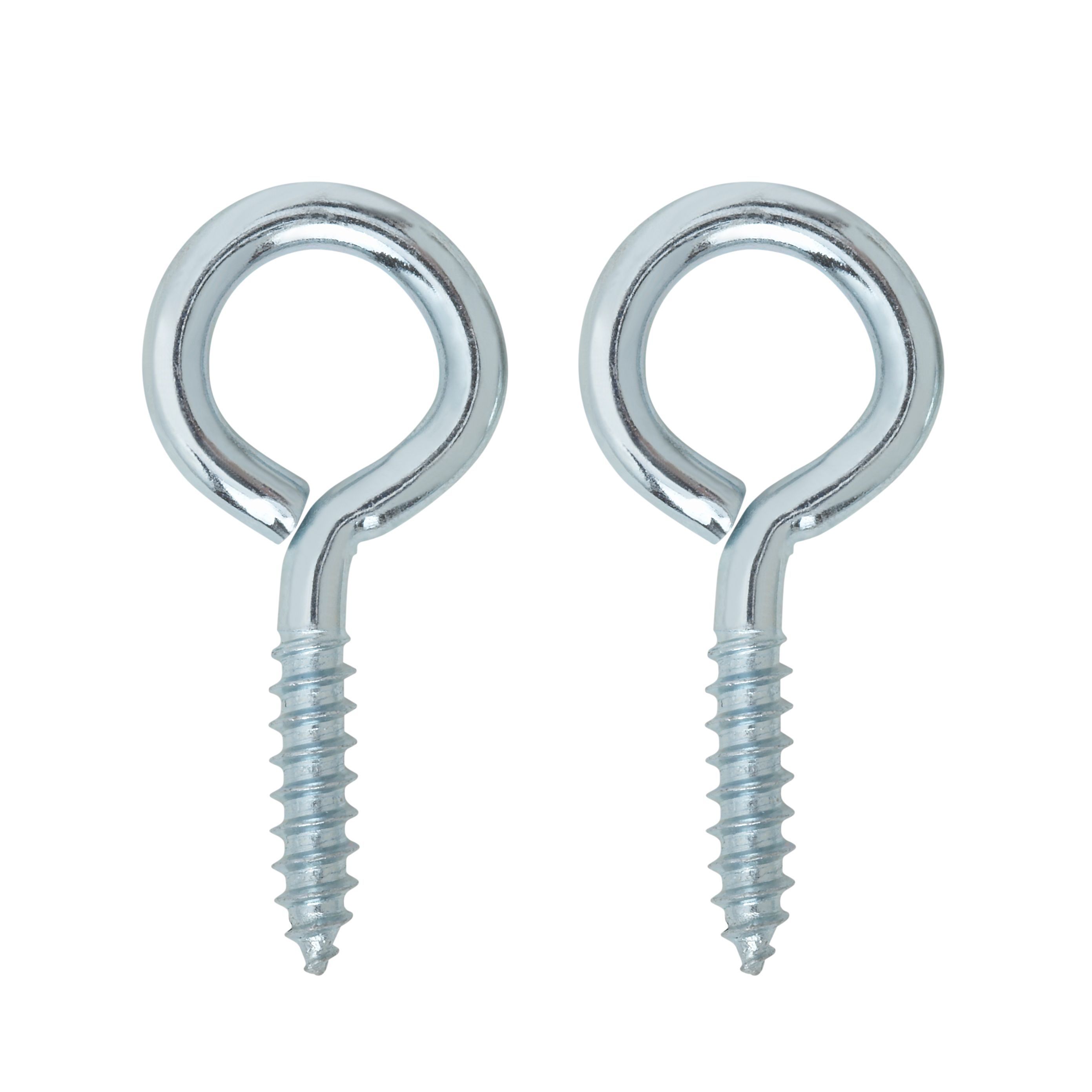 Everbilt #8 Zinc-Plated Steel Screw Eye (50-Piece per Pack) 803682