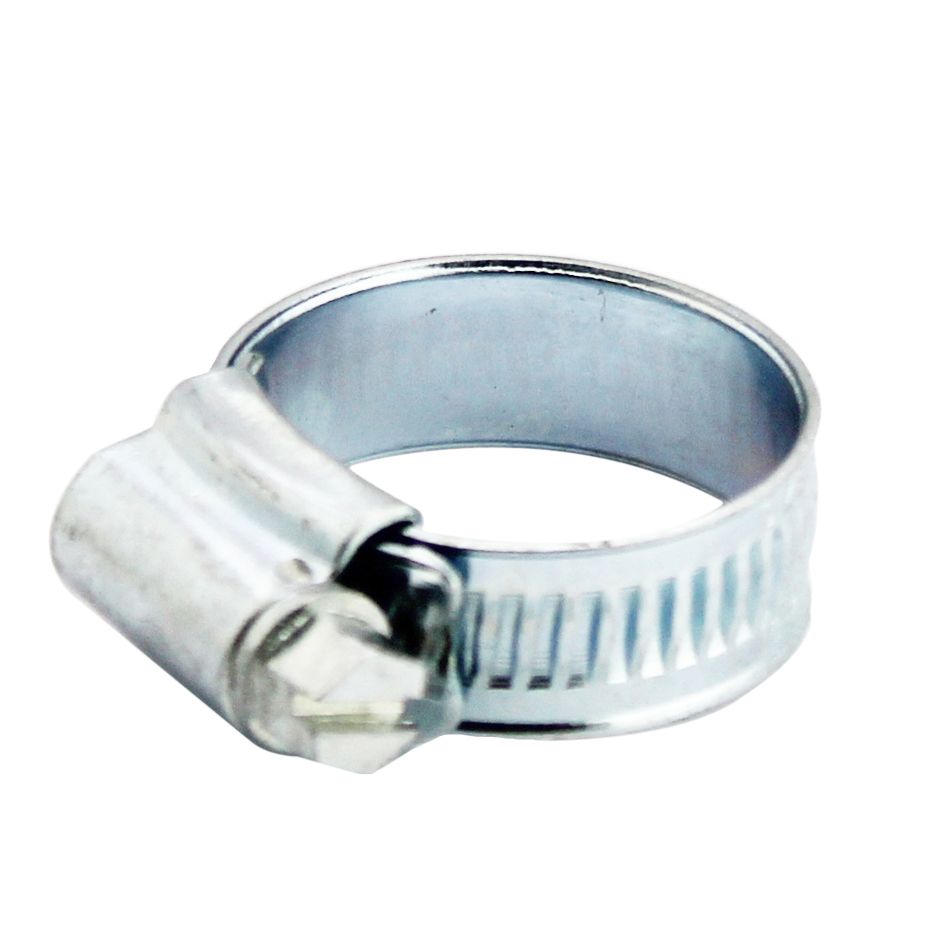 Zinc-plated Steel 18mm- 25mm Hose clip, Pack of 2