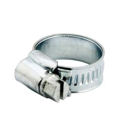 Zinc-plated Steel 20mm Hose clip, Pack of 20