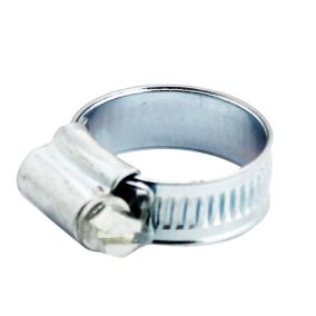 Zinc-plated Steel 25mm Hose clip, Pack of 2
