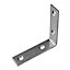 Zinc-plated Steel Angle bracket (H)39mm (W)16mm (L)39mm, Pack of 10