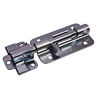 Zinc-plated Steel Barrel Door bolt (L)127mm (W)71mm