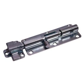 Zinc-plated Steel Barrel Door bolt (L)152mm (W)41.5mm