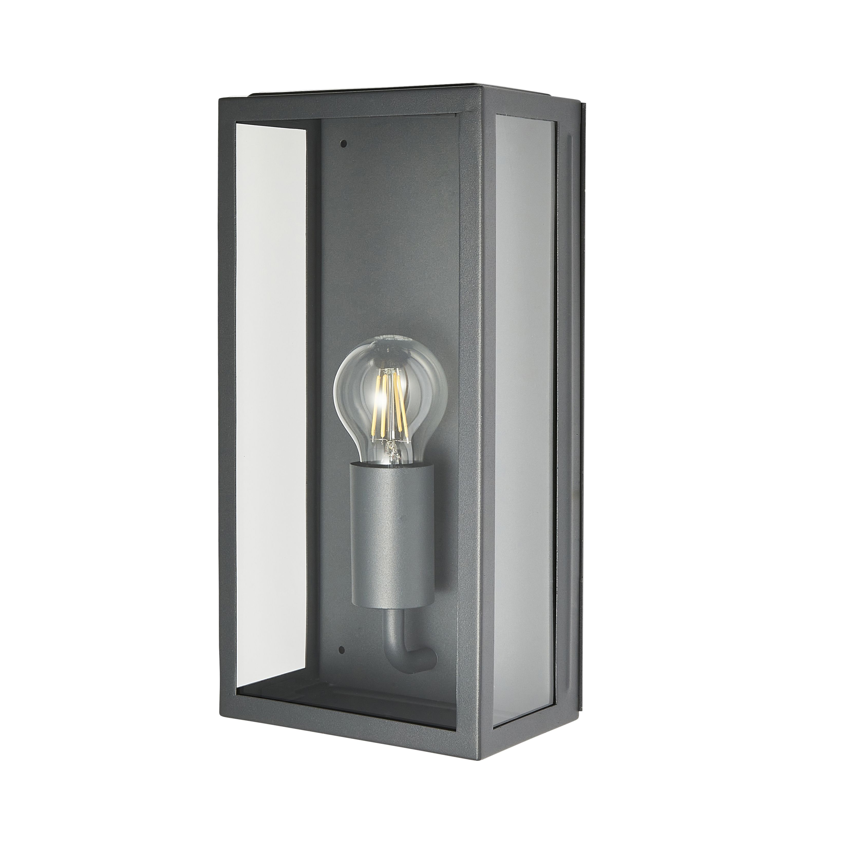 Zinc Thora LED Outdoor Box Matt anthracite Wall light - 4
