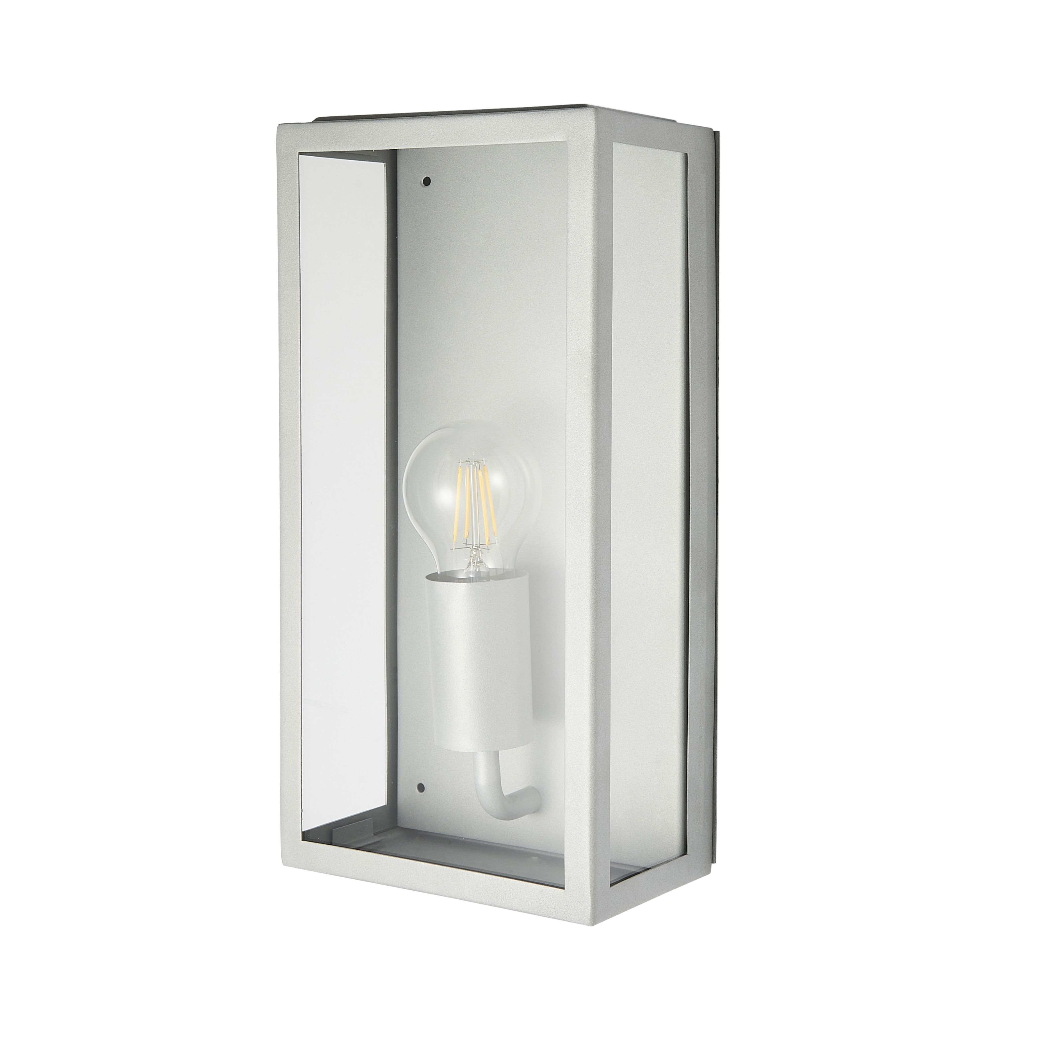 Zinc Thora LED Outdoor Matt silver effect Wall light - 3