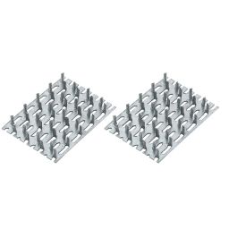 Zinc Timber connector (L)70mm (W)50mm , Pack of 4