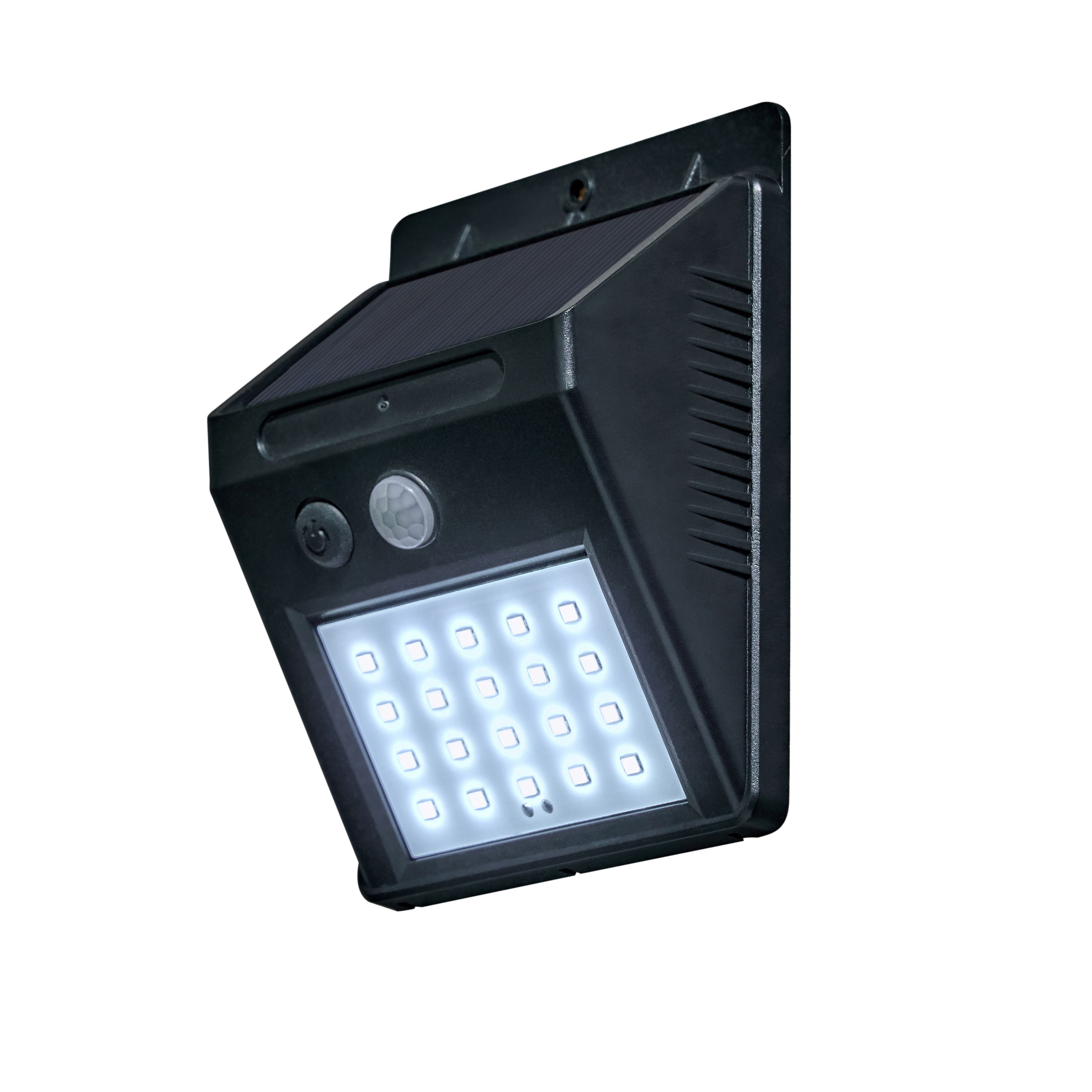 Zink Black Solar-powered Daylight Integrated LED Floodlight 230lm