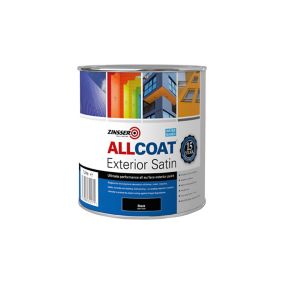Zinsser AllCoat Black Multi-surface paint, 1L