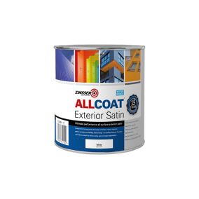 Zinsser AllCoat White Satin Multi-room Multi-surface paint, 1L