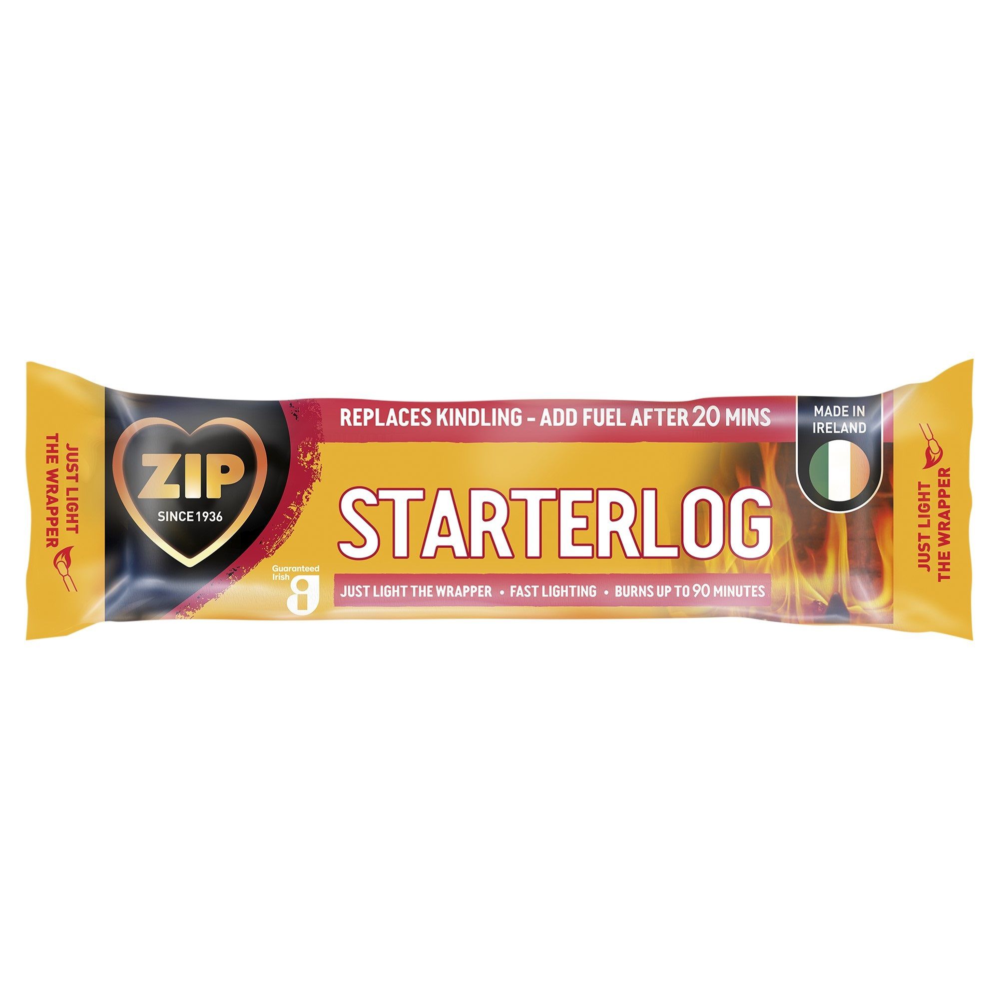 Zip Starter Smokeless Fire log 0.73kg, Pack of 1