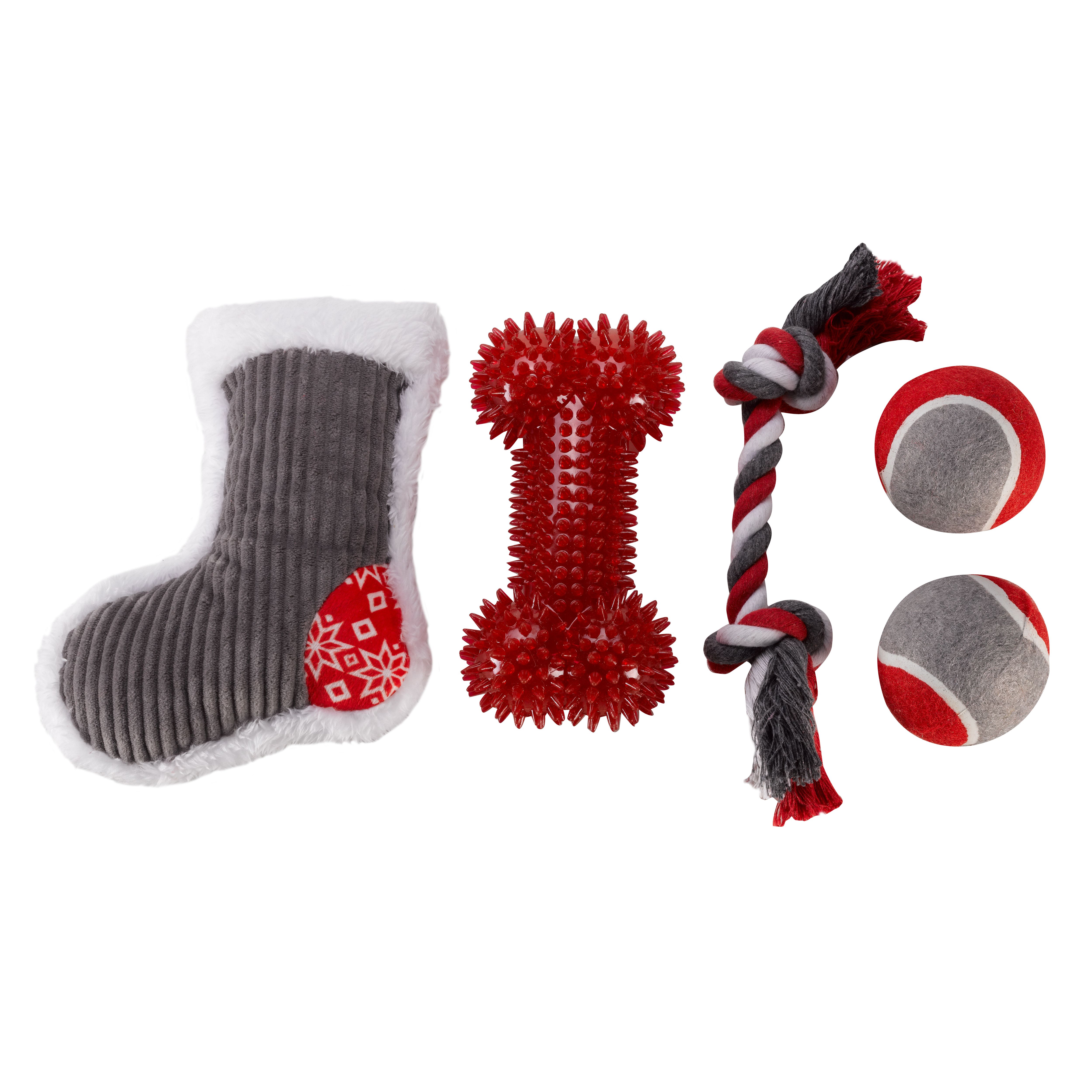 Zoon Christmas Dog Toy, Pack of 5 DIY at B&Q