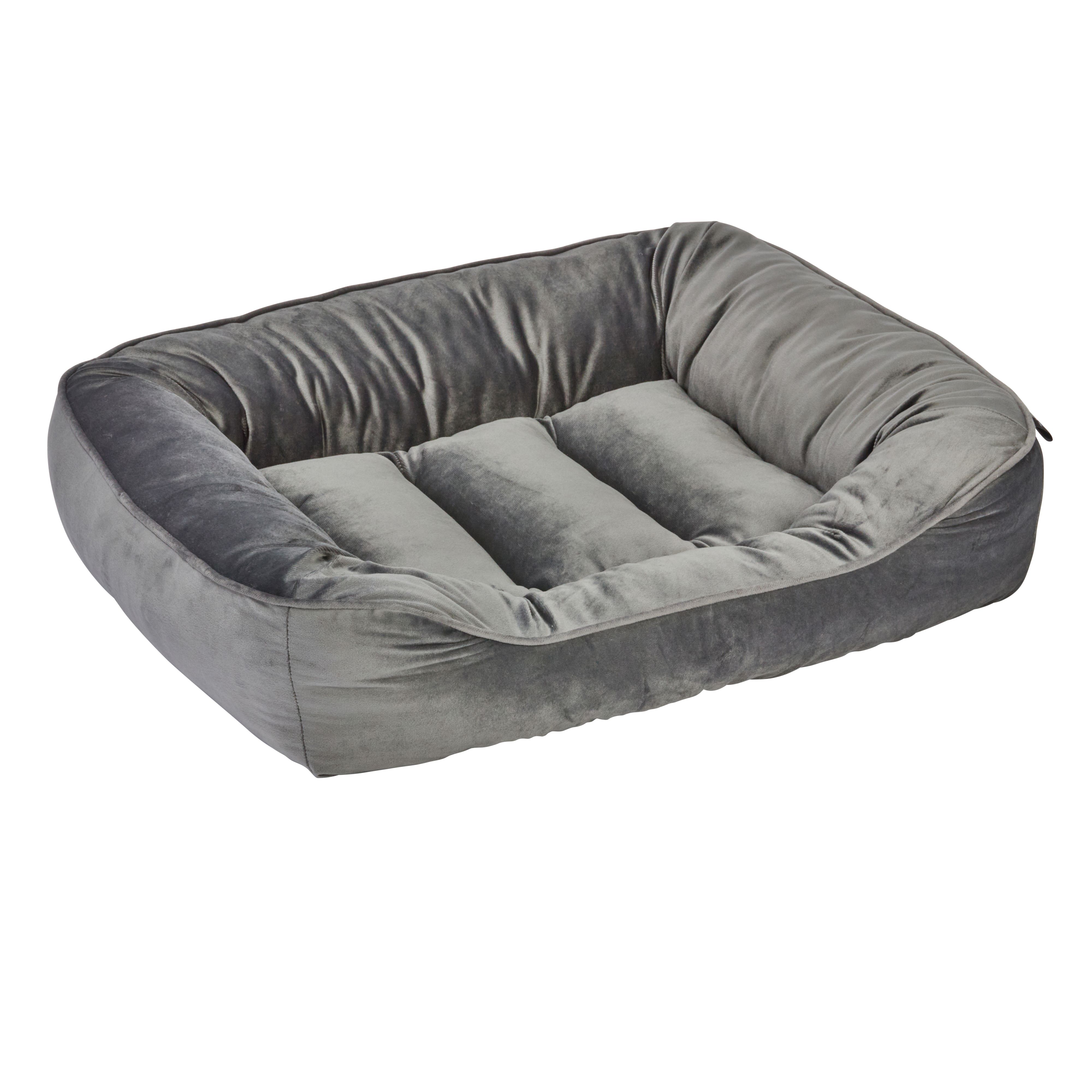 Zoon Komfort Grey Fabric Dog bed (W)62cm (D)72cm Large