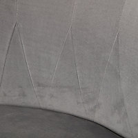 Zorita Grey Velvet effect Occasional chair (H)830mm (W)650mm (D)715mm