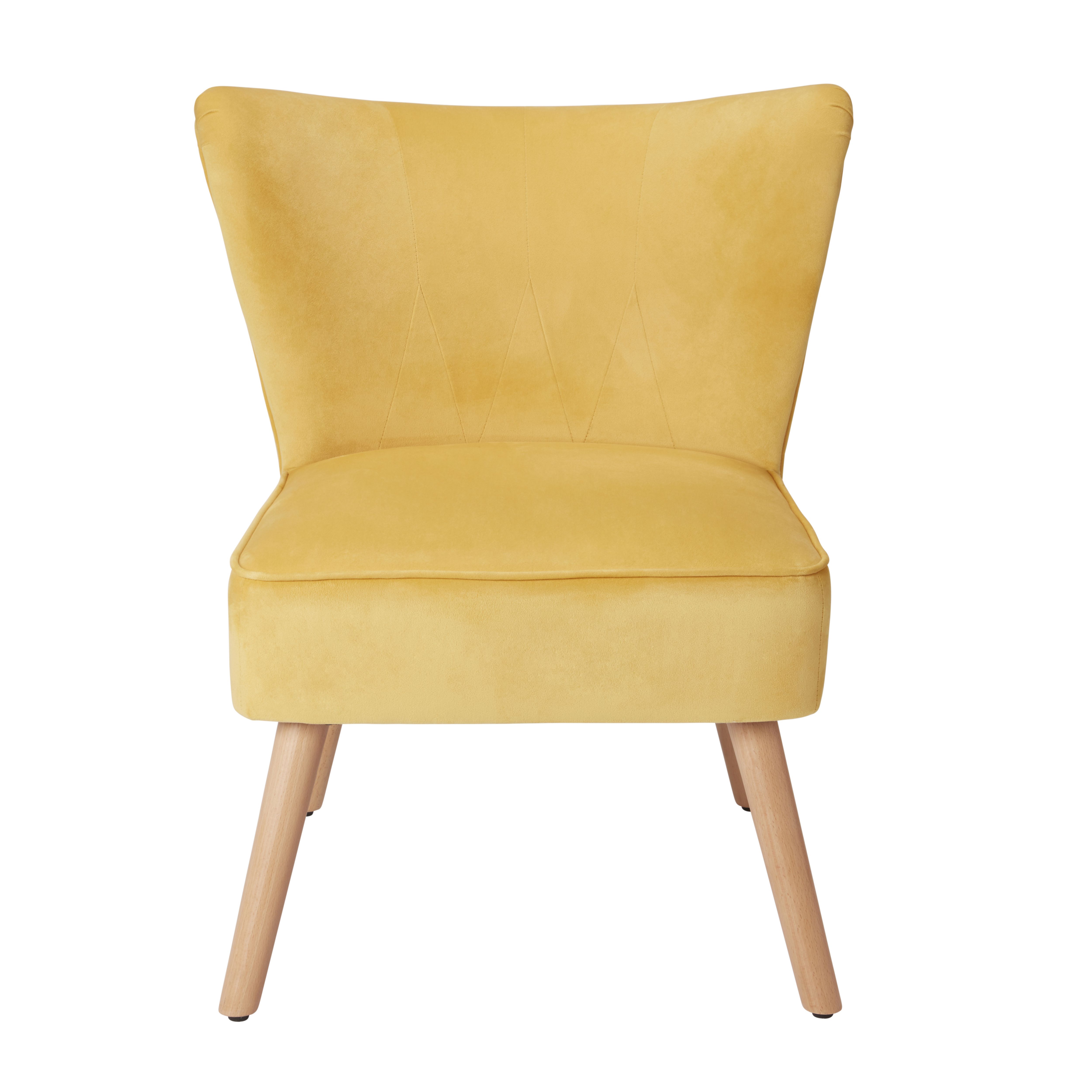 Mustard yellow deals velvet chair