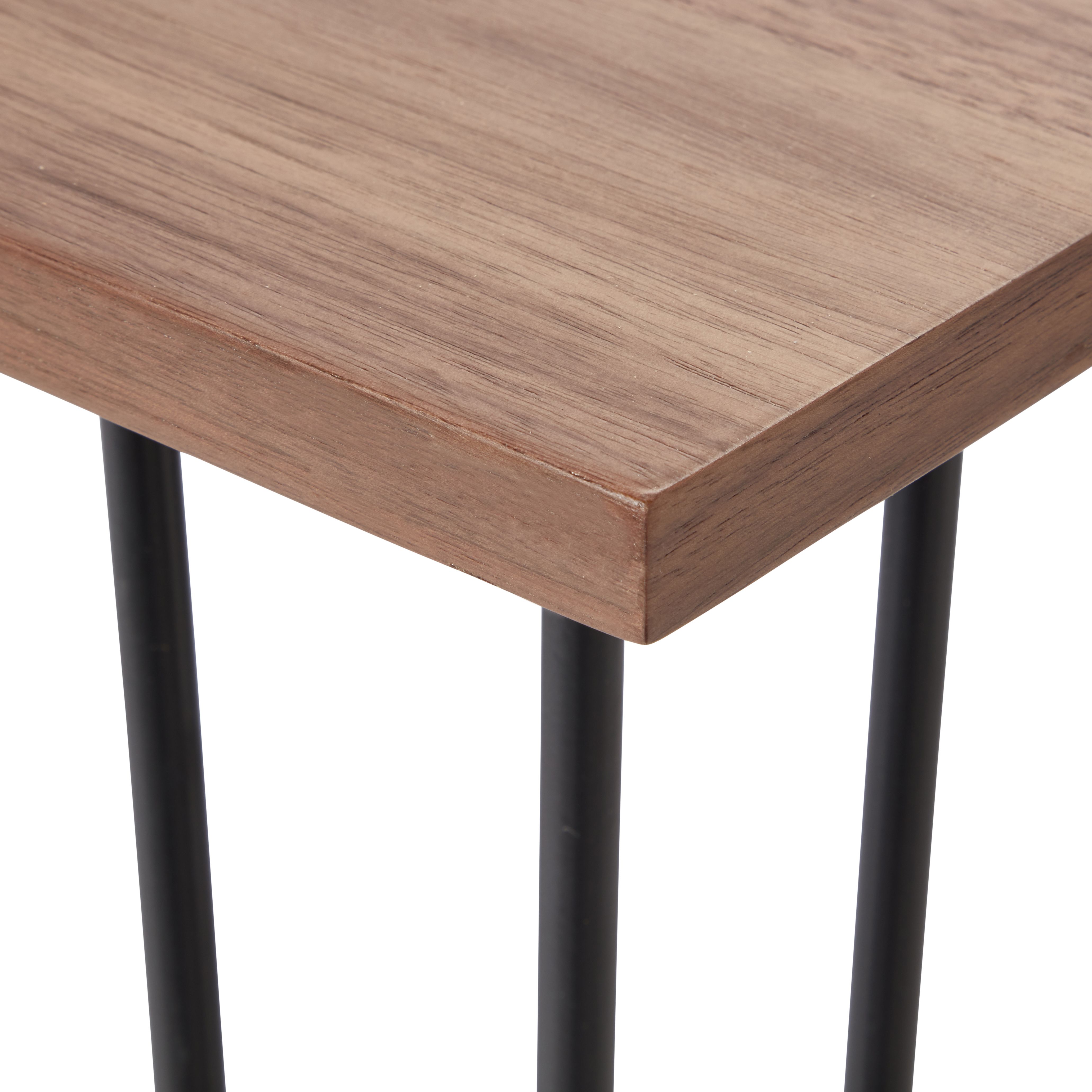 Zorras Matt walnut effect Coffee table (H)45cm (W)100cm (D)50cm