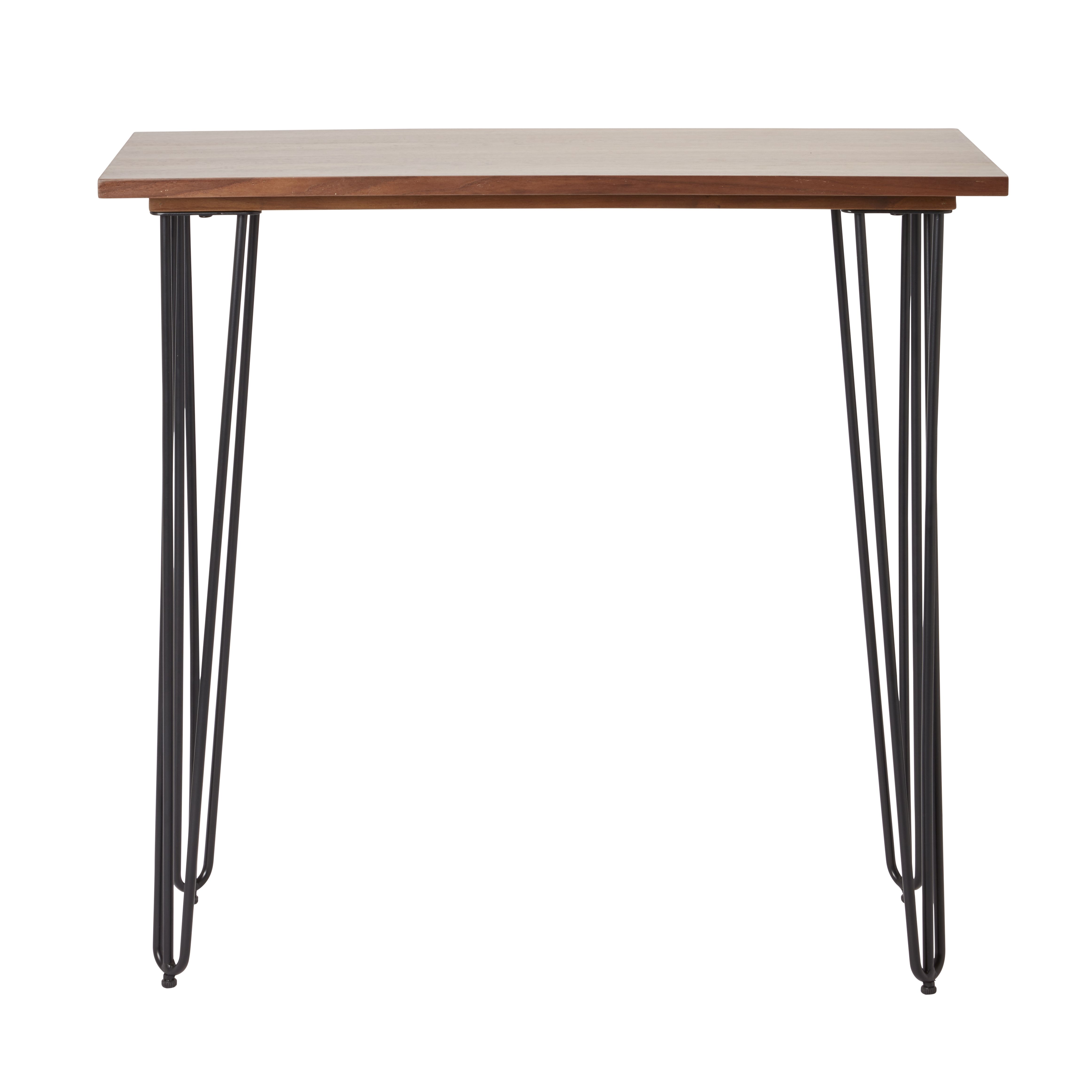 Walnut effect store console table