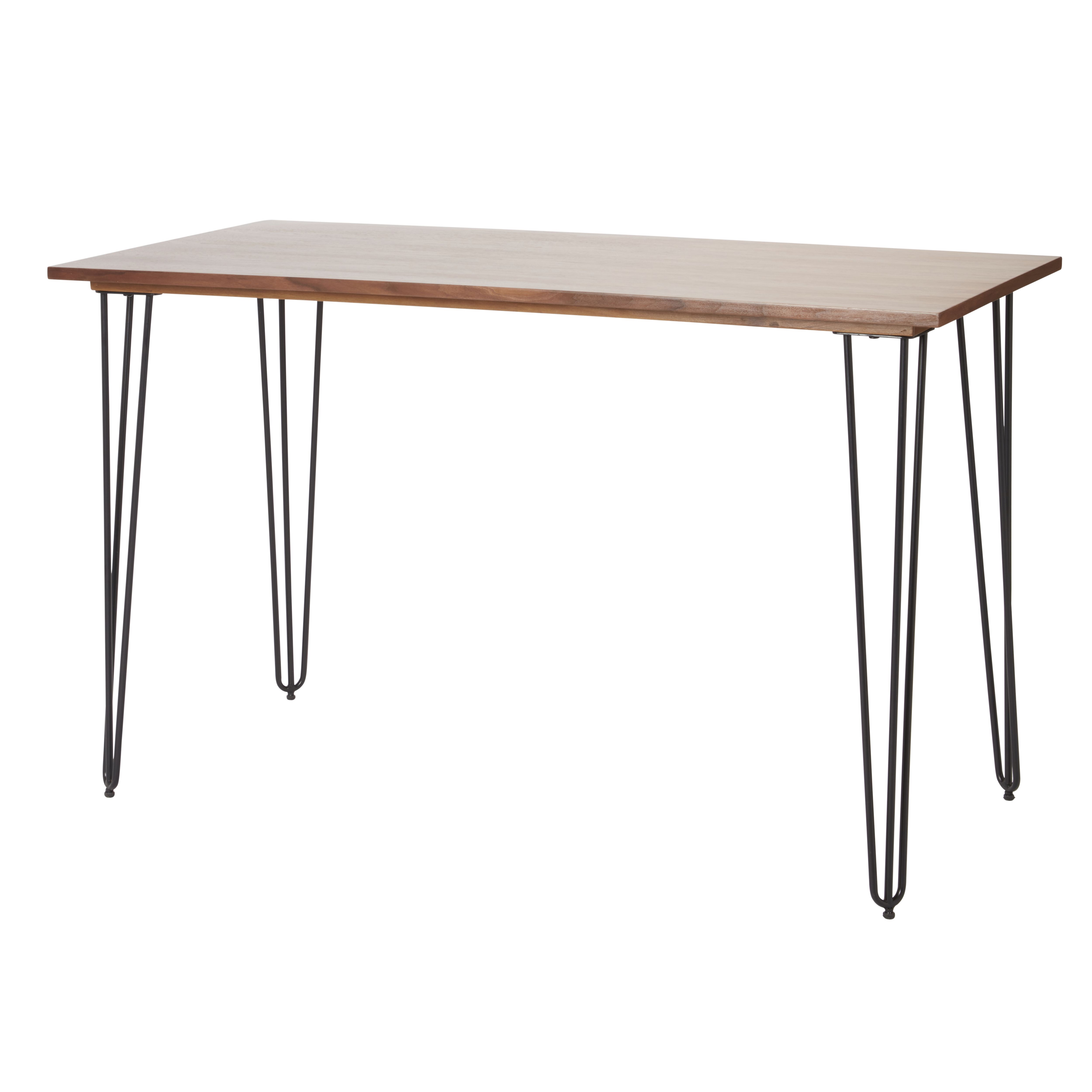 Zorras Matt walnut effect Desk (H)730mm (W)1200mm (D)600mm