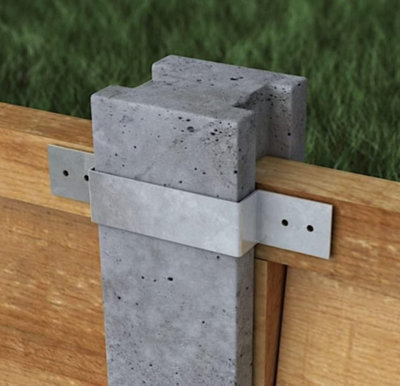 Ultimate 4Inch Fence Post Security Brackets 10 Pack For 100mm Posts Concrete Or Wood Anti