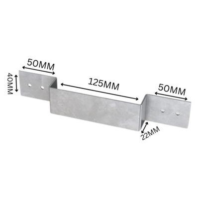 (10 Pack) Ultimate 4Inch Fence Post Security Brackets
