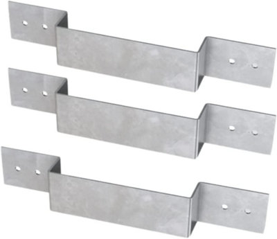 (10 Pack) Ultimate 4Inch Fence Post Security Brackets - 3