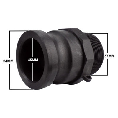 (2 inch) BSP Male Adapter to (2 inch) Camlock Adaptor