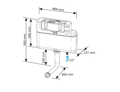 (31014710) Siamp Intra Built in Concealed Bottom Inlet Back to Wall ...