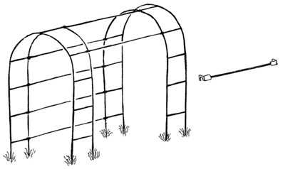 (6 Joiner Bars to Create Tunnel) Tunnel Pack for Oregon Arch - Steel - L76.2 cm