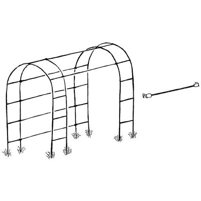 (8 Joiner Bars to Create Tunnel) Monet Arch Tunnel Pack - Steel - L76.2 cm - 4