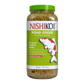 (800g, May Vary) Nishikoi Pond Sticks Fish Food