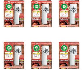 (D) Air Wick Freshmatic Automatic Air Freshener Mulled Wine Kit 250ml - Pack of 6
