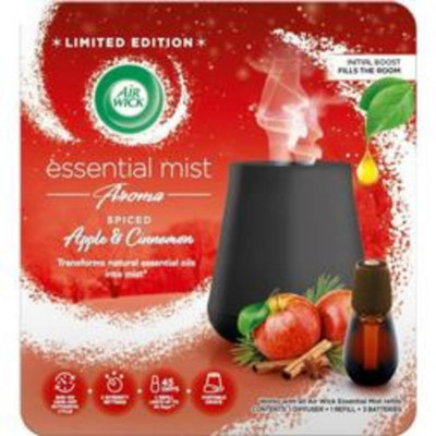 D) Airwick Essential Mist Diffuser Set Apple & Cinnamon Refill 20ml