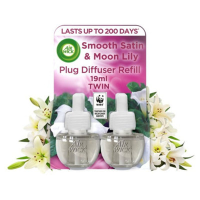 D) Airwick Plug in Refill Air Freshener Smooth Satin and Moon Lily 