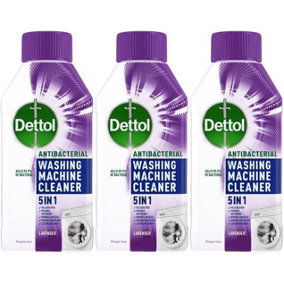 (D) Dettol Washing Machine Cleaner  Lavender 250ml (Pack of 3)