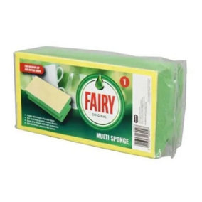 (D) Fairy Original Multi Sponge with Super Absorbent Chamois Cloth Layer