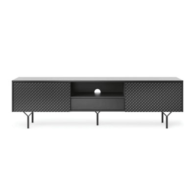  Elegant Raven TV Cabinet H510mm W1800mm D380mm in Graphite - Stylish Entertainment Storage