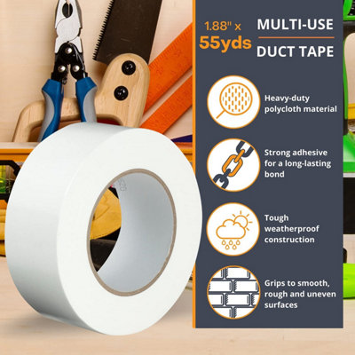 GTSE Wide Adhesive Masking Tape White 100mm (4) x 50m