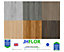 (JH02 Dark Grey) 36pcs/5m² Luxury Vinyl Tiles LVT DRY BACK Wood Look Flooring Kitchen Bathroom