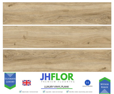 (JH03 Scandinavian) 36pcs/5m² Luxury Vinyl Tiles LVT Self Adhesive Wood Look Flooring Kitchen Bathroom